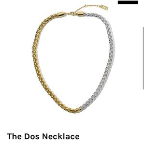 Necklace with silver & gold look